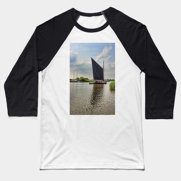 Albion on the River Thurne Baseball T-Shirt by avrilharris